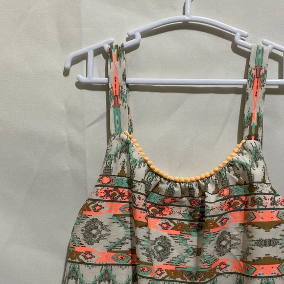 Romper ❤️ Sleeveless Printed Romper Size M(7/8) (PRE-LOVED) - Picture 3 of 6